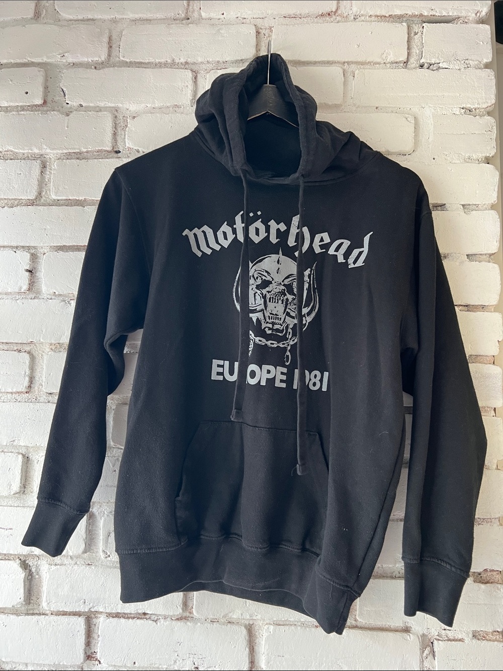 Black Graphic Hoodie Motörhead Europe '81 Tour Design